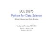 ECE 20875 Python for Data Sciencemilind/ece20875/2019fall/notes/lect… · what is data science? ... GPA can be predicted mostly by their high school GPA, with their SAT score having