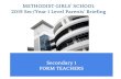 METHODIST GIRLS’ SCHOOL 2019 Sec/Year 1 Level Parents ... · IP-track 3 Termly Reports Year-end Summative Report Assessment type 1 weighted assessment per term End-of-Year Examination