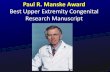 Best Upper Extremity Congenital Research Manuscript · hand deformities and upper limb deficiencies: self-concept and psychological well-being Ga-B. Andersson, C. Gillberg, E. Fernell,