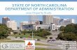 STATE OF NORTH CAROLINA Department of …...organizations/Local outreach to business community. •Specializes in outreach services and advises clients on marketing, community relations