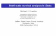 Multi-state survival analysis in Stata In survival analysis, we often concentrate on the time to a single