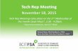 Tech Rep Meeting - BCIT FSA...Tech Rep Meeting November 18, 2015 Teresa Place, FSA President x 7558 Silvia Raschke, FSA Vice President x 7597 Tech Rep Meetings take place on the 2