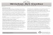 Wriston Art Center - Appleton, WI | Lawrence University Wriston Newsletter_1.pdf · Department of Art and Art History Appleton, WI 54911 • 920-832-6621 colleen.a.pankratz@lawrence.edu