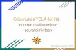 Kokemuksia YOLA-leiriltä...Jyväskylän yliopisto, liikunnan yhteiskuntatieteiden pro gradu -tutkielma Kokko S. & Martin L. (toim.) 2019. Lasten ja nuorten liikuntakäyttäytyminen