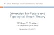 Dimension for Posets and Topological Graph Theorymsdiscretemath.org/2015/trotter.pdf · Topological Graph Theory William T. Trotter trotter@math.gatech.edu November 14, 2015. Order