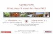 Agritourism: What does it mean for Rural NC?...2015/03/02  · Agritourism: What does it mean for Rural NC? Parks, Recreation & Tourism Management North Carolina State University Carla