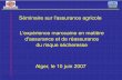 Séminaire sur l'assurance agricole L'expérience marocaine ... · Séminaire sur l'assurance agricole Alger, le 10 juin 2007 L'expérience marocaine en matière d'assurance et de