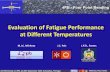 Evaluation of Fatigue Performance at Different Temperatures · Minhoto, Pais, Fontes 10. 1. For test temperatures of 25ºC and 15ºC: • the decrease. of the test temperature in