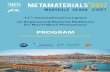 Metamaterials 2017 - METAMORPHOSE in Marseille, after the very successful conference Metamaterials 2016