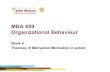 MBA 609 Organizational Behaviour - Simon Foucher 609 - Organizational...Continuous reinforcement: reinforces desired behaviour each and every time it is demonstrated. Intermittent