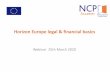 Webinar 25th March 2020 - NCP Academy€¦ · • Project-based remuneration c. Internal invoices 25. From hourly rate to daily rate 26. From hourly rate to daily rate 27. From hourly