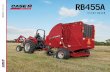 ROUND BALER RB455A - CNH Industrial · a bale ramp to eliminate the risk of closing the tailgate on the bale. Optional 31 × 13.5-15 flotation tires provide smoother baling in rough