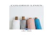 COLORED LINEN Linen...stone-washed linen. These colored fabrics are perfect for light-weight clothes, bedding, warm season bathroom accessories, curtains. It has the most distinctive