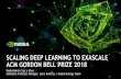 SCALING DEEP LEARNING TO EXASCALE ACM GORDON BELL …...3 1980 1990 2000 2010 2020 GPU-Computing perf 1.5X per year 1000X by 2025 RISE OF GPU COMPUTING Original data up to the year