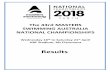 The 43rd MASTERS SWIMMING AUSTRALIA NATIONAL … · THE 43rd MASTERS SWIMMING AUSTRALIA NATIONAL CHAMPIONSHIPS - 18th April – 21st April, 2018 Page 5 Day 1 – Wednesday 18th April