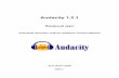 Audacity 1.2 - narod.ruikonnikovo.narod.ru/Soft/Audacity/audacity.pdf · 2013-04-05 · Audacity – звуковой редактор, ориентированный в одинаковой