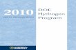 Cover, DOE Hydrogen Program FY 2010 Annual Progress Report · Cover, DOE Hydrogen Program FY 2010 Annual Progress Report Author: U.S. Department of Energy Subject: Hydrogen production,