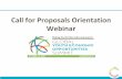Call for Proposals Orientation Webinar · 2019 GYEO Summit - Key Dates Mark your calendars! • February 11 - Call for Proposals and Registration Opens • March 21 –Call for Proposals