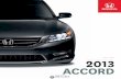 THE ALL-NEW ACCORD€¦ · The Accord is the ﬁ rst Honda vehicle to feature the available Lane Departure Warning* (LDW) and Forward Collision Warning* (FCW) systems. The Lane Departure