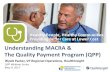 Understanding MACRA & The Quality Payment Program (QPP)€¦ · 09/05/2017  · MACRA (or any health payment reform) • Where. MACRA fits in the big picture • What. MACRA is (also