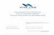 PRELIMINARY FINAL REPORT OF VITA LIFE SCIENCES LIMITED … · Net profit after tax down -14.8% 2,433 Net profit attributable to members down -14.8% 2,439 . Dividends (distributions)