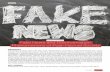 Monika Hossová Fake News and Disinformation: Phenomenons ... · term post-factual refers to a period characterized by the fact that objective facts have less influence on ... are