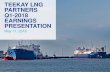 TEEKAY LNG PARTNERS Q1-2018 EARNINGS PRESENTATION · 2018-05-25 · TEEKAY LNG PARTNERS Q1-2018 EARNINGS PRESENTATION May 17, 2018. Forward Looking Statement This presentation contains