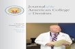 Journal of the American College of Dentists · A publication advancing excellence, ethics, professionalism, and leadership in dentistry The Journal of the American College of Dentists