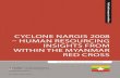 CYCLONE NARGIS 2008 - School of Public Health and ...€¦ · Cyclone Nargis 2008 – Human resourcing insights from within the Myanmar Red Cross Shwe, T A et al. 1 CONTENTS 2 Acronyms