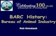 BARC History - ARS Home : USDA ARS...1885 Ornithology & Mammalogy 1891 Meat Inspection 1895 Dairy 0 200 400 600 800 1000 1200 1880 1885 1890 1895 1900 With an expanded program, the