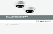 AUTODOME IP 4000i...Outdoor signals - The installation for outdoor signals, especially regarding clearance from power and lightning conductors and transient protection, must be in