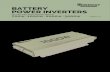 BATTERY POWER INVERTERS - Renogy · 2020-03-16 · BATTERY POWER INVERTERS 700w 1000w 2000w 3000w. 01 Important Safety Instructions Please save these instructions. ... Use only sealed