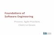 Founda’ons of Soware Engineeringckaestne/15313/2016/20-8-nov-agile-processes.pdf · Close relaon with customer, planning poker, short development cycle, small releases 5. Bringing
