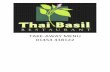 Take away menu thai basil... · Slow cooked succulent pork spare ribs tossed in our homemade zingy spicy sauce. 9. Pak Shoup Assorted mixed vegetables coated in a light crispy batter