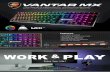 VANTAR MX edm - cougargaming.com · vantar mx features low profile mechanical gaming keyboard low profile design aluminum brushed structure mechanical switches rgb backlight effects