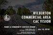 WILBURTON COMMERCIAL AREA CAC VISION · PROCESS. STUDY AREA. COMMITTEE AND SCOPE OF WORK. Council-appointed Citizen Advisory Committee • 15 members • Board and Commission Reps