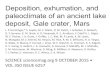 Deposition, exhumation, and paleoclimate of an …akihisakitamura.la.coocan.jp/Gale creater.pdfDeposition, exhumation, and paleoclimate of an ancient lake deposit, Gale crater, Mars