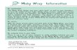 Moby Wrap Information - Instinto Maternal · Moby Wrap Information Be comfortable. The Moby Wrap design uses your entire back, as well as your shoulders, to carry the weight of your