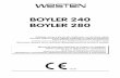 BOYLER 240 BOYLER 280 - Centrale Termice site egaz/Westen_Boyler_240_280_utilizare... · A kazán elektromos rendszere fel van szerelve fűtési és vízhasználati módban működő