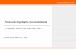 Financial Highlights (Consolidated) · 2018-09-06 · INVAST SECURITIES CO.,LTD. Financial Highlights (Consolidated) 1st Quarter Fiscal Year ends Mar. 2017 Invast Securities Co.,