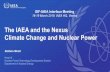 The IAEA and the Nexus Climate Change and Nuclear Power · • Shaping the future of the nuclear industry in regulated and deregulated energy markets to address climate change. •
