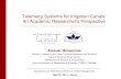 Telemetry Systems for Irrigation Canals: An Academic … · 2019-01-28 · Telemetry Systems for Irrigation Canals: An Academic Researcher’s Perspective Symposium on Telemetry Systems