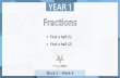 Year 1 - PRESENTATION - Fractions - Week 4 · Year 1 - PRESENTATION - Fractions - Week 4 Author: PRIMARY STARS EDUCATION Created Date: 5/19/2020 6:12:22 PM ...