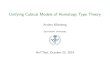 Unifying Cubical Models of Homotopy Type Theory · 10/23/2019  · Axioms for Modelling Cubical Type Theory in a Topos Orton, Pitts (2017) We also formalize it in Agda and for univalent