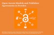 Open Access Models and Publisher Agreements in Sweden NORDLIC_2017_06... · Open access agreements: definitions •Offsetting is where institutions receive a deduction on their licence