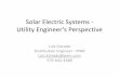 Solar Electric Systems - Utility Engineer’s Perspective · 8/5/2019  · Utility Engineer’s Perspective Luis Estrada Distribution Engineer - PNM. Luis.Estrada@pnm.com 575-642-4388.