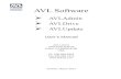 AVL Software - AVL Looms Inc.avlusa.com/downloads/AVLSoftware_User_Manual.pdf · AVL Software AVLAdmin AVLDrive AVLUpdate User’s Manual AVL Looms 2360 Park Avenue Chico, CA 95928-6785