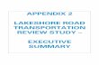 APPENDIX 2 LAKESHORE ROAD TRANSPORTATION REVIEW …€¦ · “The Big Move: Transforming Transportation in the Greater Toronto and Hamilton area” . This document sets out the actions