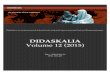 Didaskalia Volume 12 Entire 1-5...exclusively female), and demons.11 The plays about gods are generally auspicious, and while the demons of the last category can be scary and threatening,