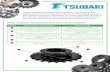 Why Tsubaki Sprockets are your best choice · The following table should be used to define the hub bore size associated with "Finished Bore" stock sprocket product. Note that a letter